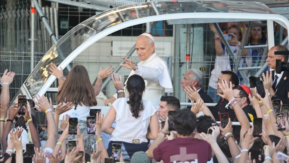 Papst mit Jugendlichen in Madrid