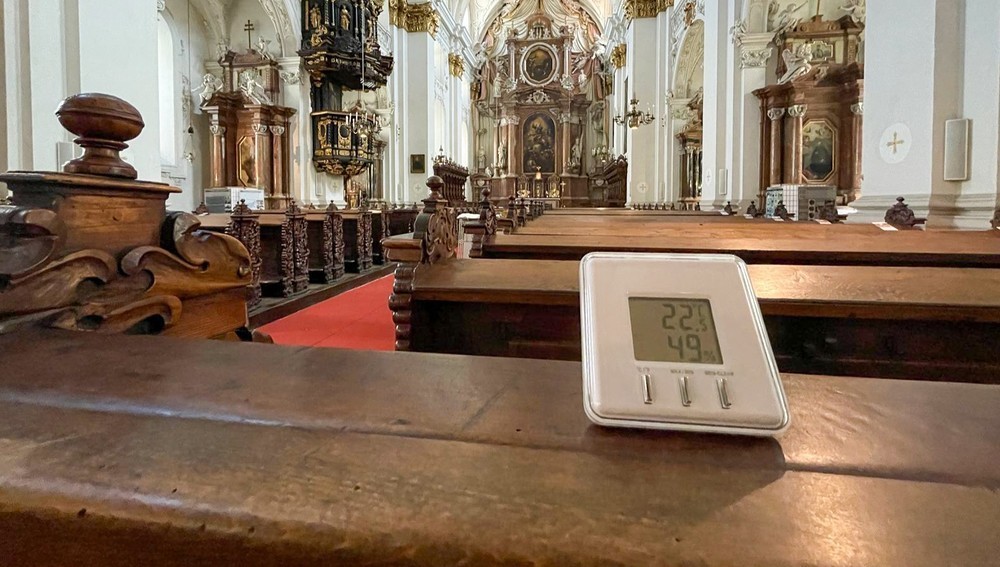 22,5 Grad in der Ignatiuskirche (Alter Dom Linz)
