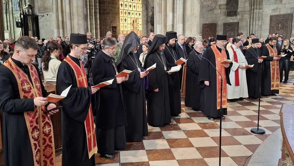 Friedensgebet für die Ukraine am 24. Februar 2026 im Wiener Stephansdom aus Anlass des 4. Jahrestages des Krieges