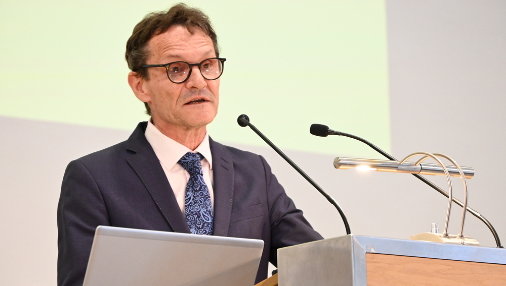Der Rektor der Universität Salzburg bei der Eröffnung der Salzburger Hochschulwochen am 4. August 2025
