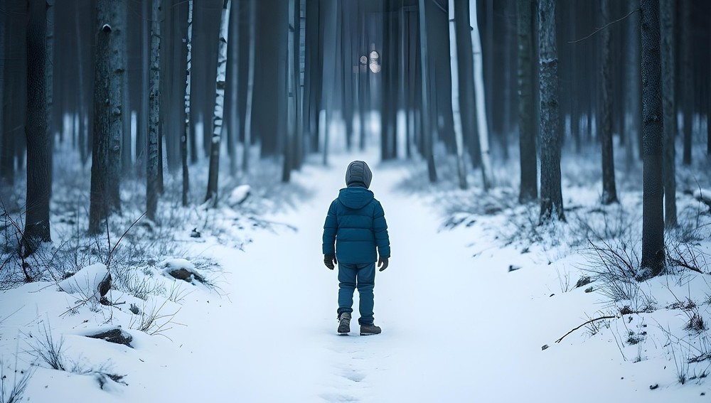 Kind im Schnee