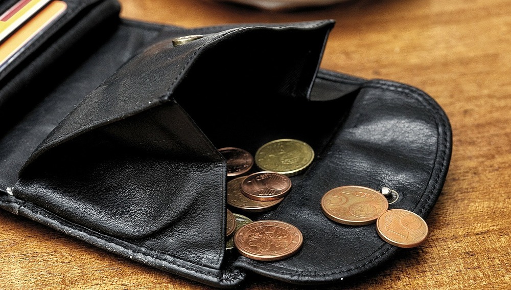 Portemonnaie, Mindestsicherung, Geld
