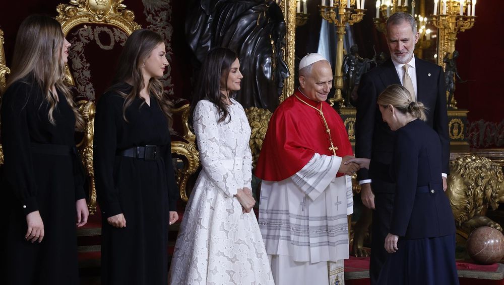 Papst Leo XIV. bei der spanischen Königsfamilie in Madrid