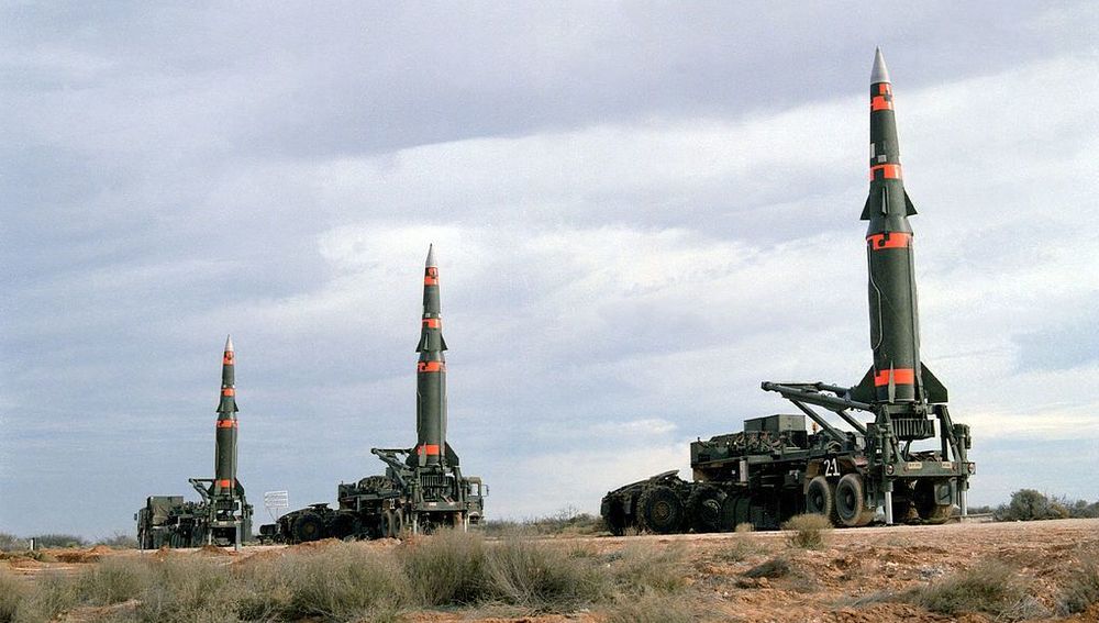 Startbereite Pershing-II-Raketen in Texas