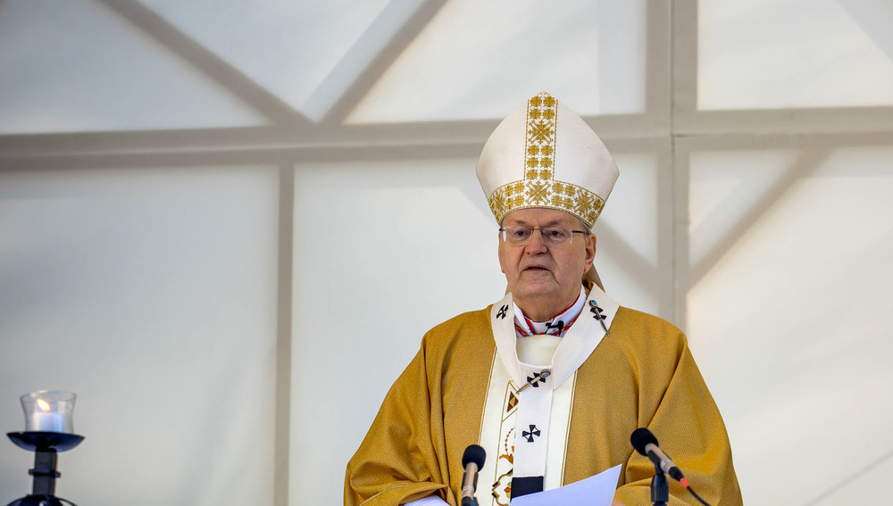 Kardinal Peter Erdö bei Gottesdienst in Budapest am 21.1.2024