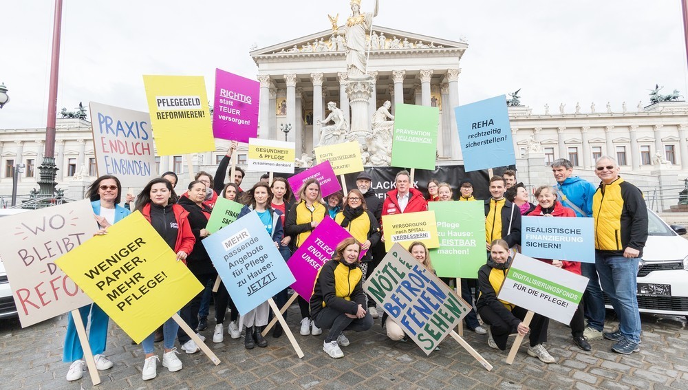 Protestaktion 'Blackbox Pflegereform'