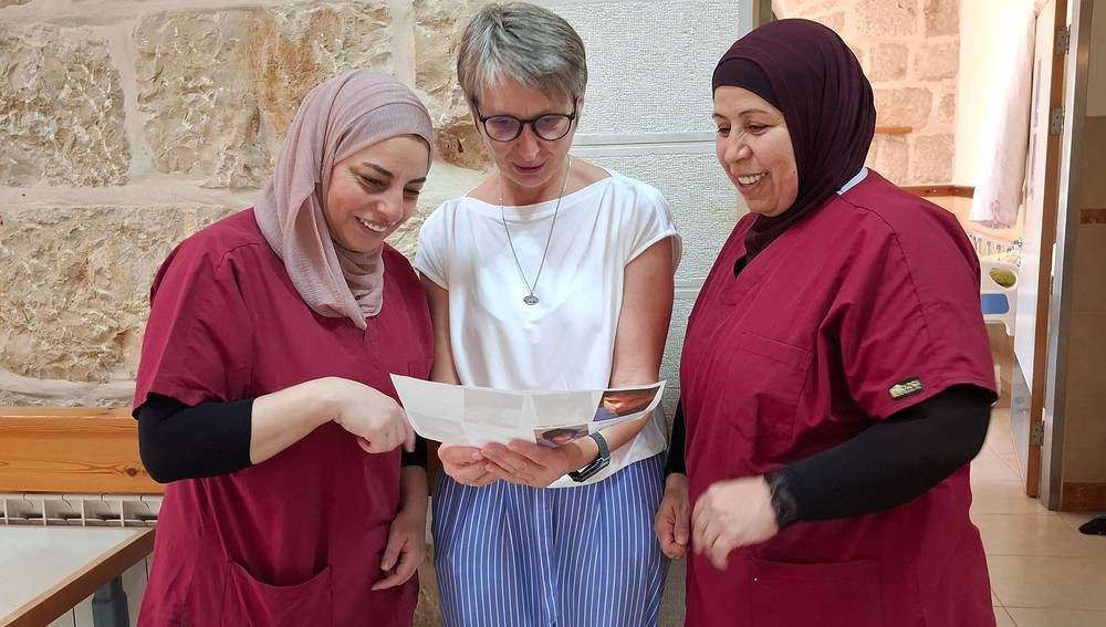 Sr. Dominika Zelent mit Mitarbeiterinnen